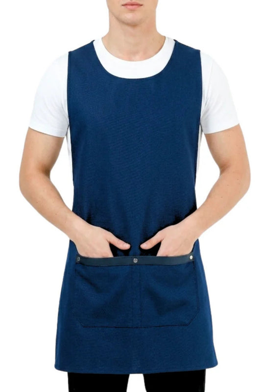 Premium Friseurschürze Dunkelblau