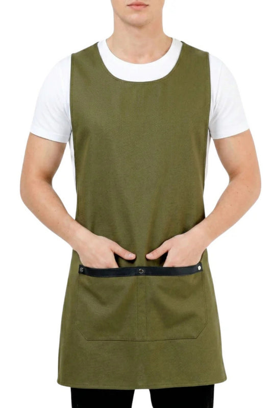 Premium Friseurschürze Grün