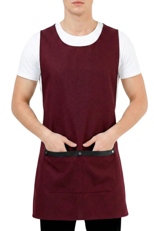 Premium Friseurschürze Bordeaux